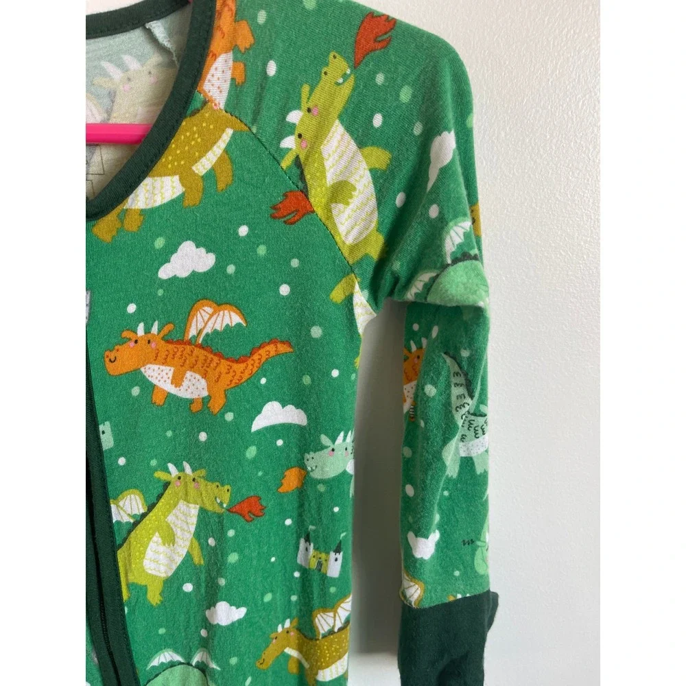Little Sleepies Dragon Dreamland Zippy Bamboo 6-12 Months